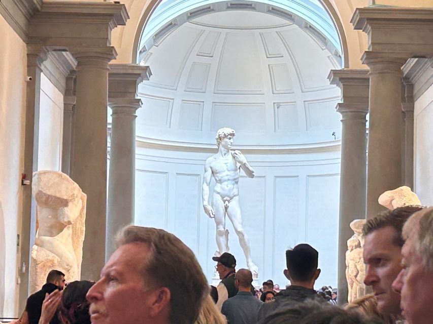 Florence: Accademia Gallery David Entry & Audio Guide App - Main hall focus: Michelangelo’s David plus unfinished works